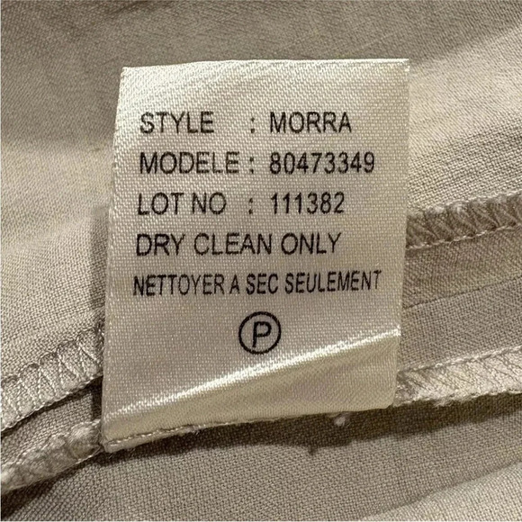 Theory Tan Linen‎ Blend A-Line Skirt Women’s Size 10 (996) - Picture 5 of 5